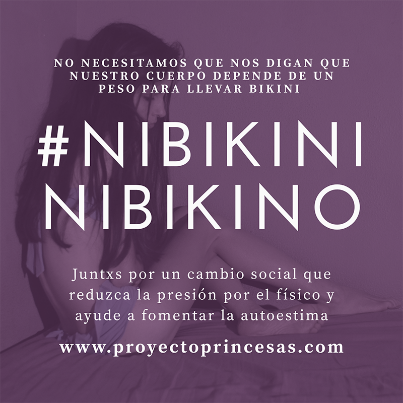 La "operación bikini" nos afecta a todxs, pero presiona mucho más a quienes sufren TCA, por eso creemos en la importancia de la campaña Nibikininibikino.