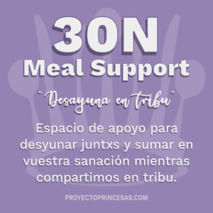 Meal Support para personas que sufren de desordenes alimenticios o Trastorno de la Conducta Alimentaria (TCA)